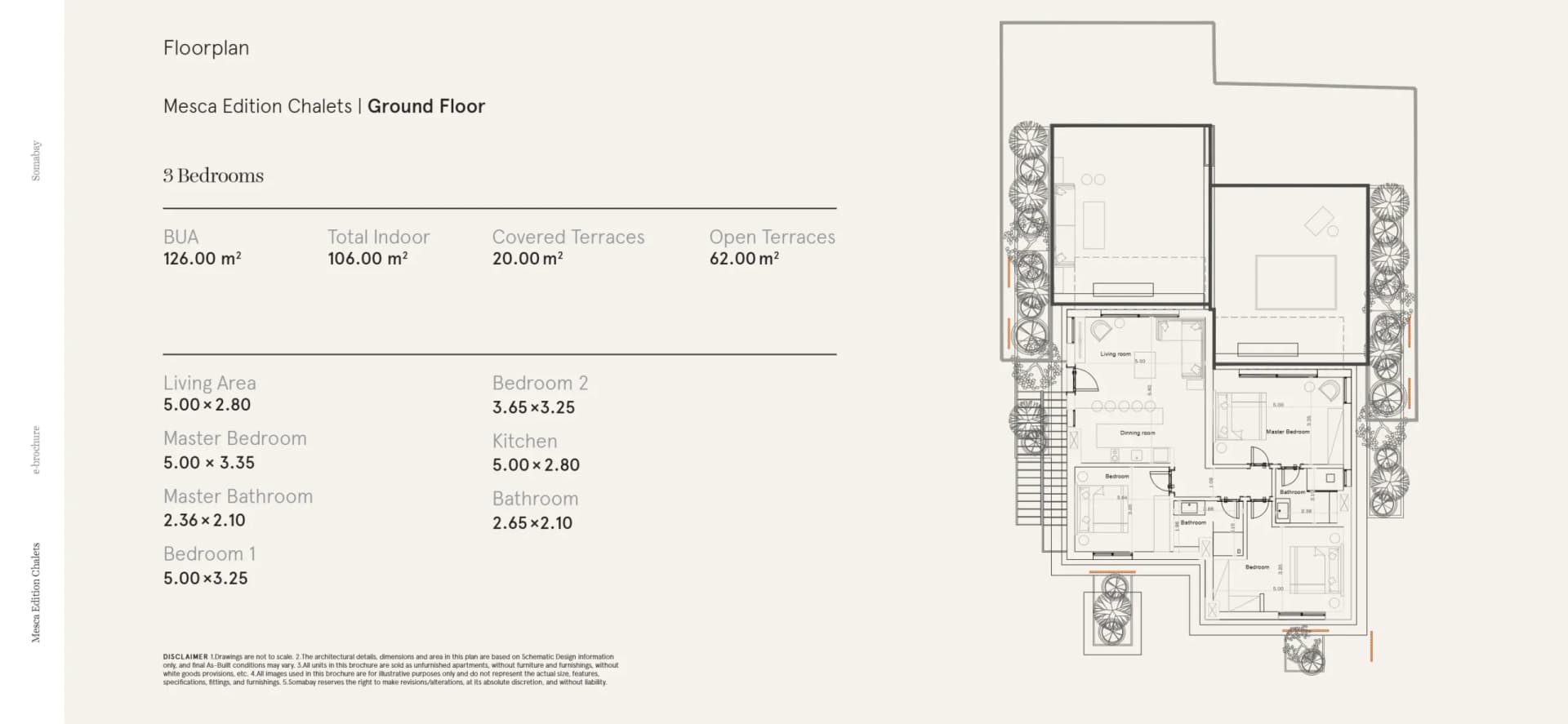 Mesca-Gebäude Typ 1 – 3 Schlafzimmer – Erdgeschoss 2