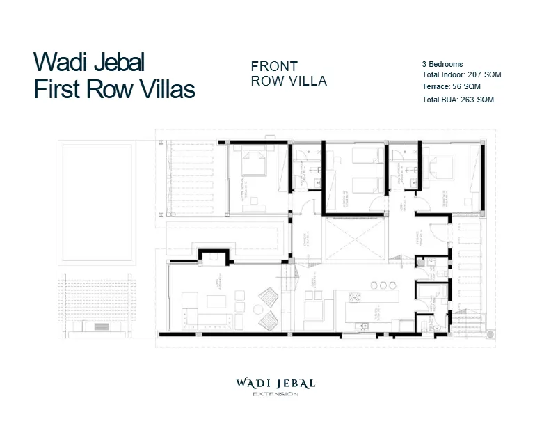 Wadi Jebal First Row Villas 7