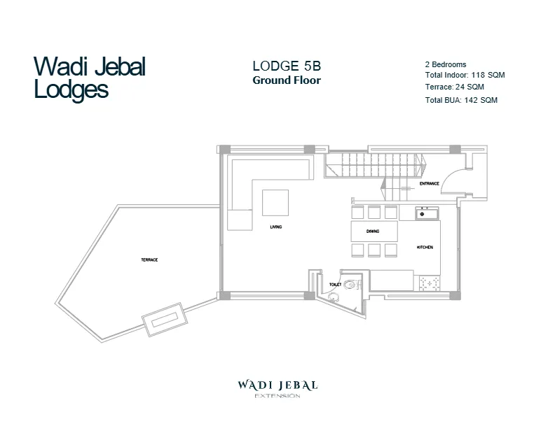 Wadi Jebal LODGE B Luxury Chalet Soma Bay 19
